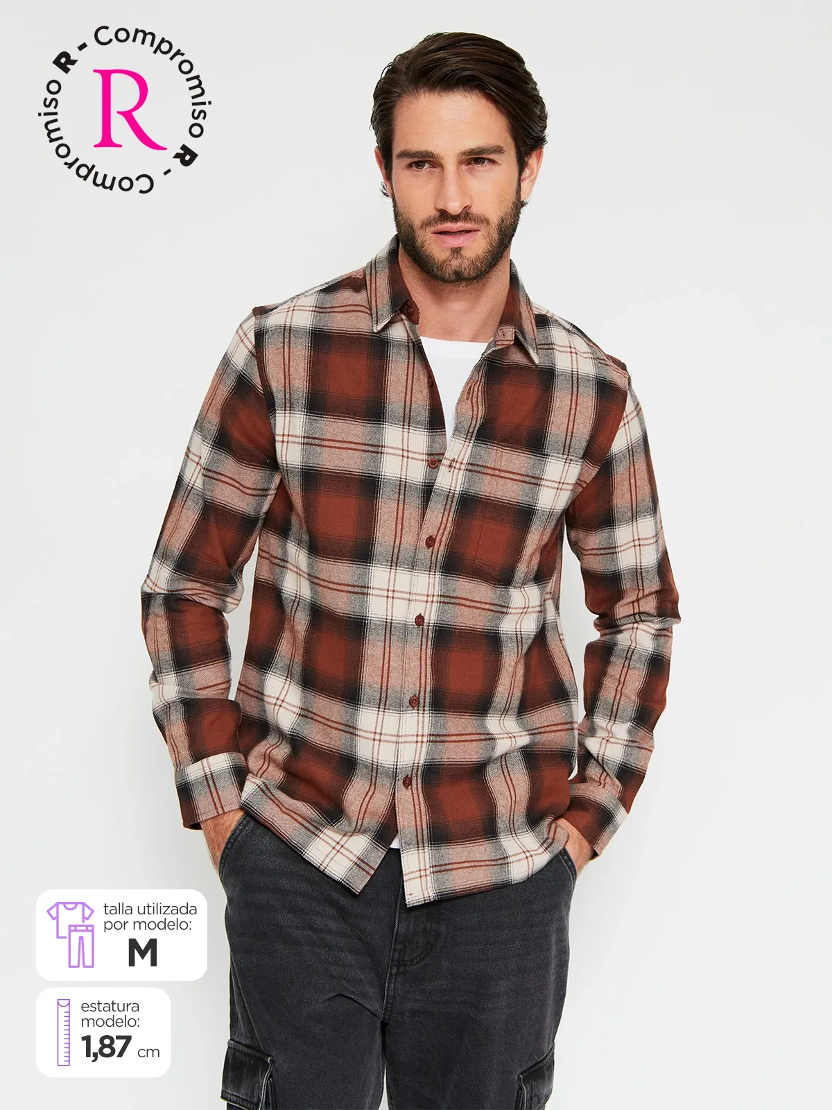 CAMISA MANGA LARGA HOMBRE AERO CHECK - 1
