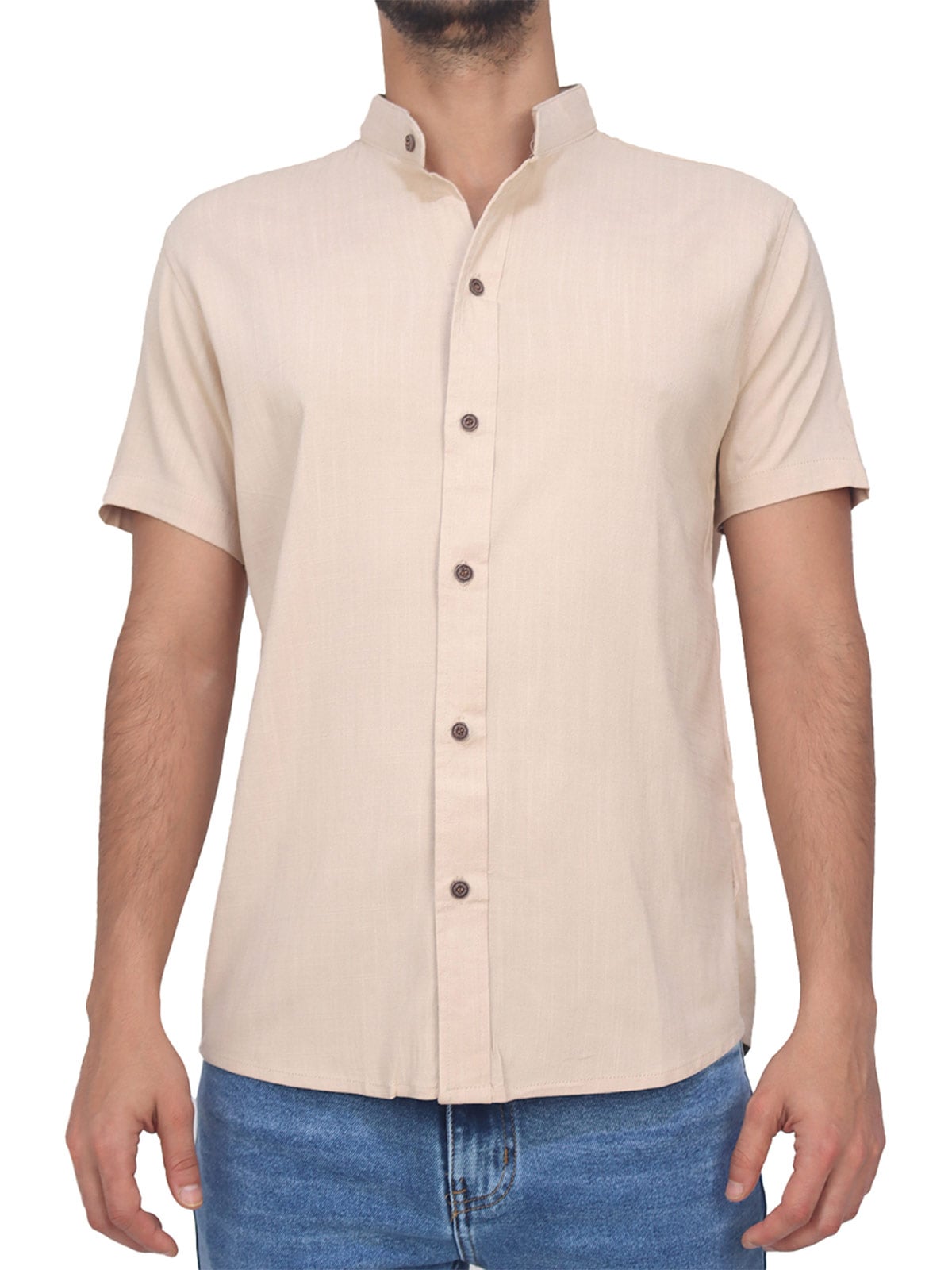 CAMISA MANGA CORTA HOMBRE KAYRA MAN LINO - 1