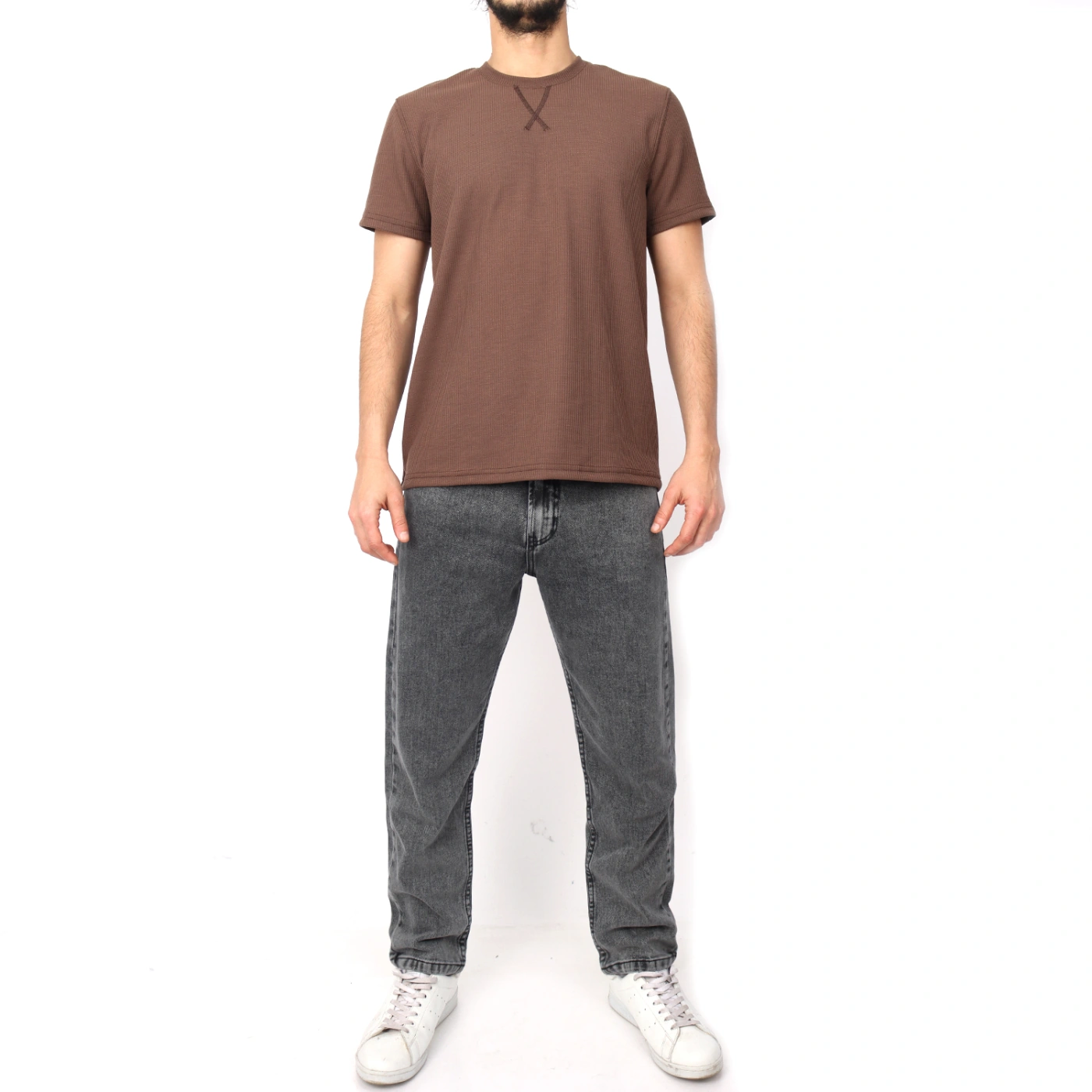 JEANS ALGODÓN REGULAR CROPPED HOMBRE KAYRA MAN - 1