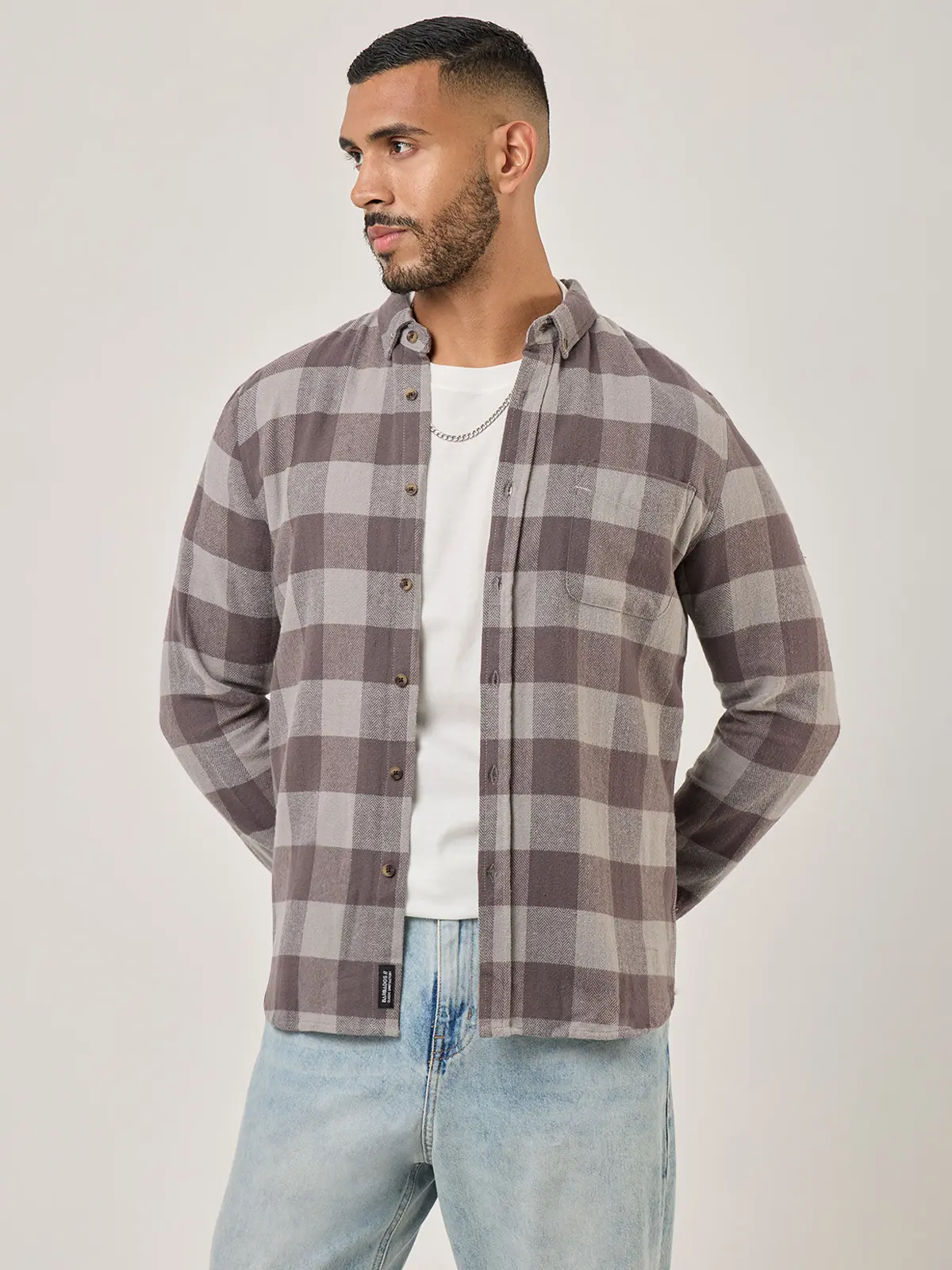 CAMISA MANGA LARGA ALGODÓN HOMBRE BARBADOS JESU - 1