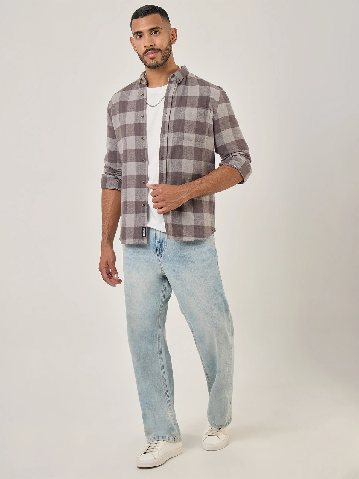 CAMISA MANGA LARGA ALGODÓN HOMBRE BARBADOS JESU - 5