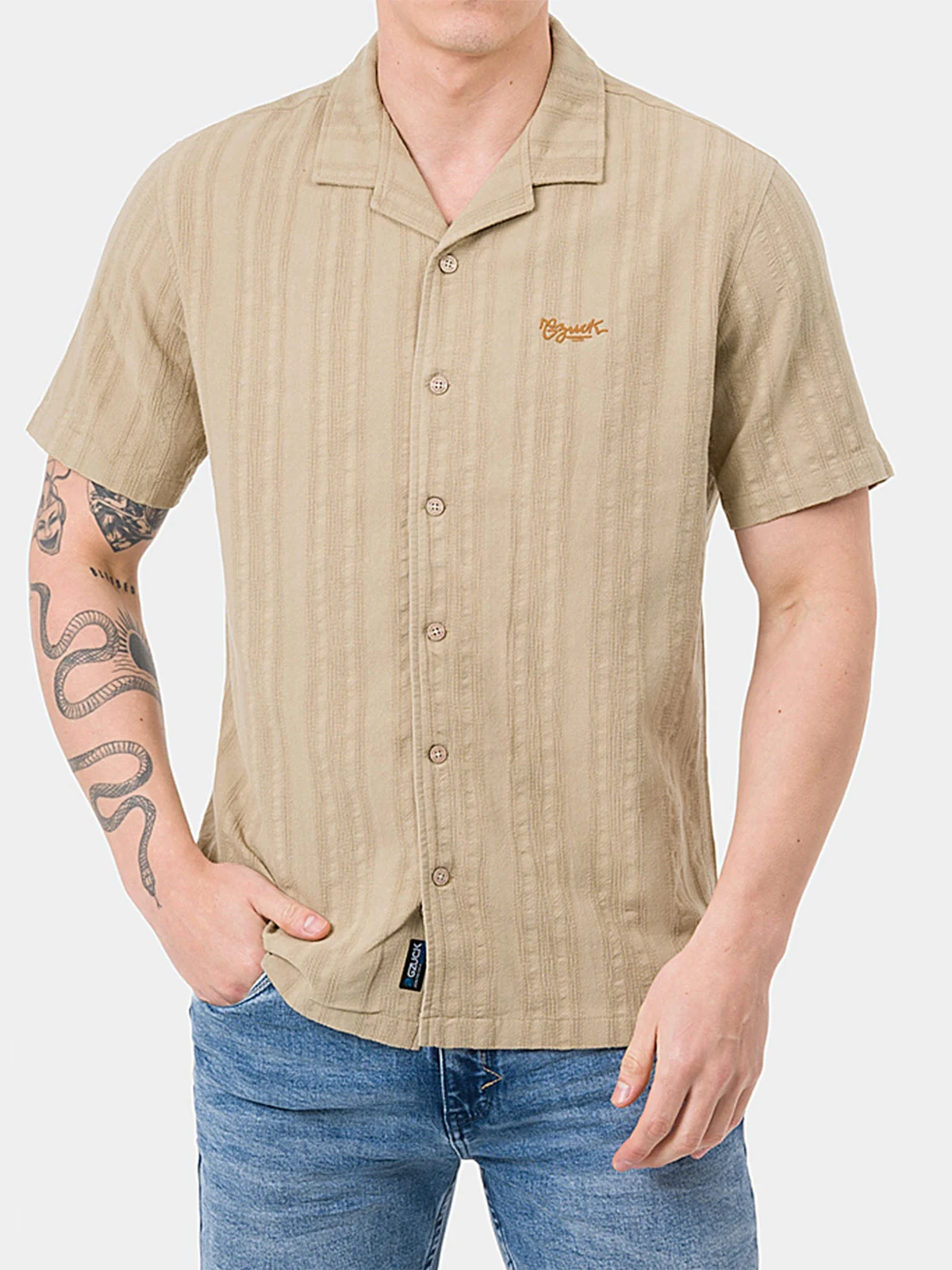CAMISA MANGA CORTA HOMBRE GZUCK - 1