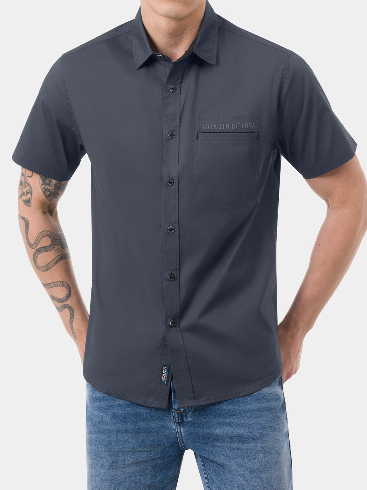 CAMISA MANGA CORTA HOMBRE GZUCK - 1