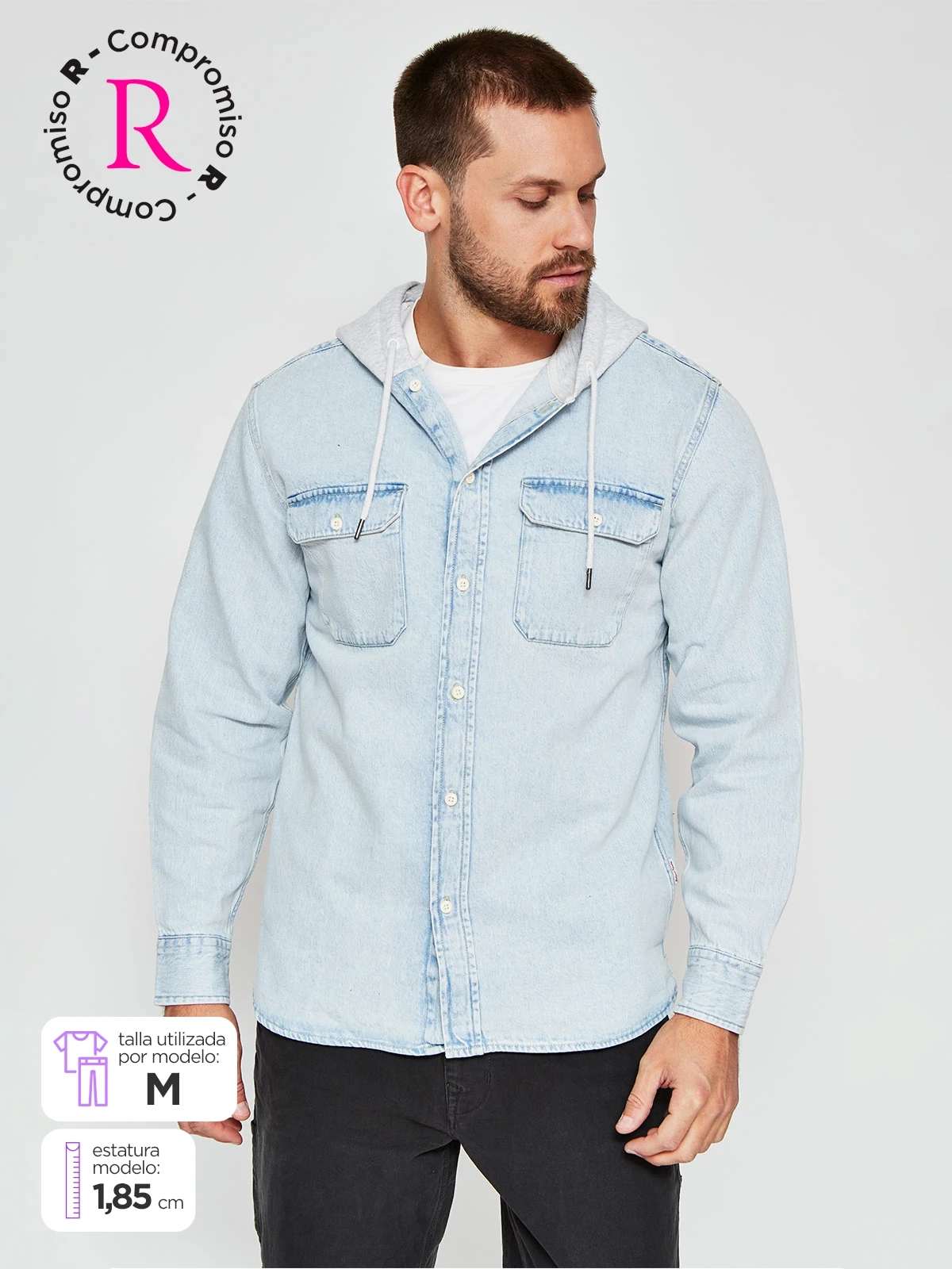 CAMISA MANGA LARGA HOMBRE ROBERT LEWIS ADDIE - 1