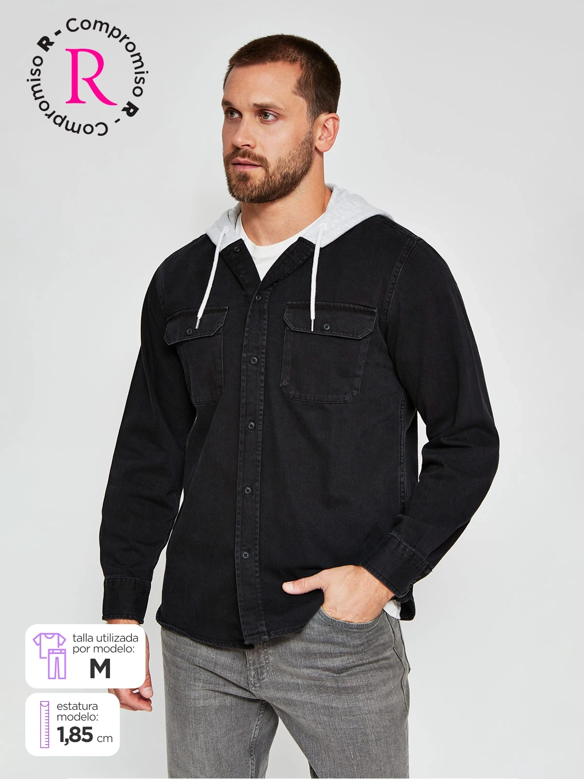 CAMISA MANGA LARGA HOMBRE ROBERT LEWIS ADDIE - 1