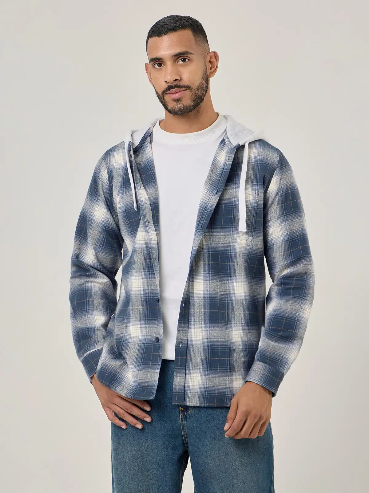 CAMISA MANGA LARGA ALGODÓN HOMBRE AERO HOODIE - 1