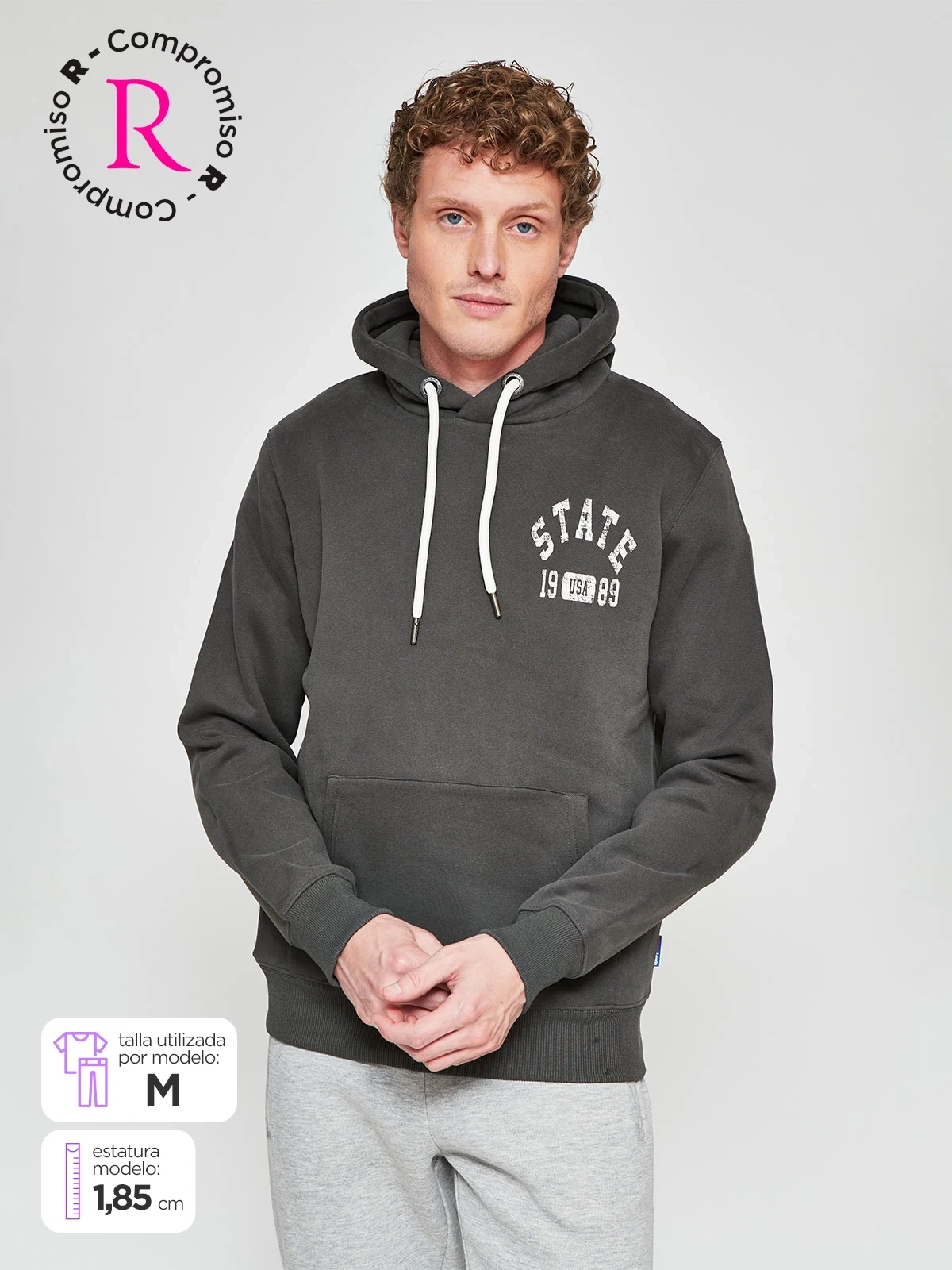 POLERA HOMBRE ROBERT LEWIS ALINA HOODIE - 1