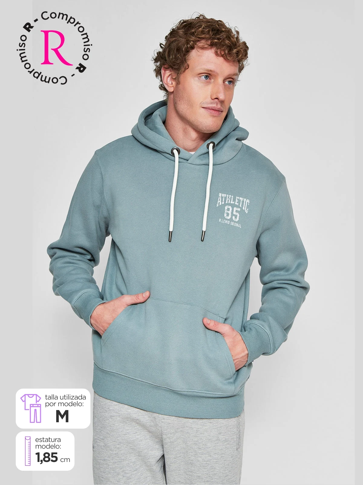 POLERA HOMBRE ROBERT LEWIS ALINA HOODIE - 1