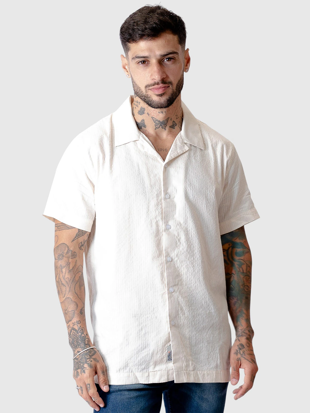 CAMISA MANGA CORTA HOMBRE WOALLANCE - 1