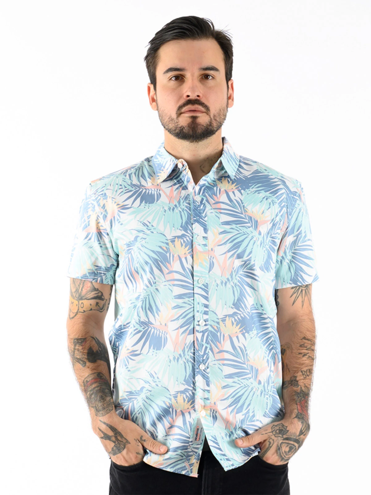 CAMISA MANGA CORTA HOMBRE WOALLANCE - 1
