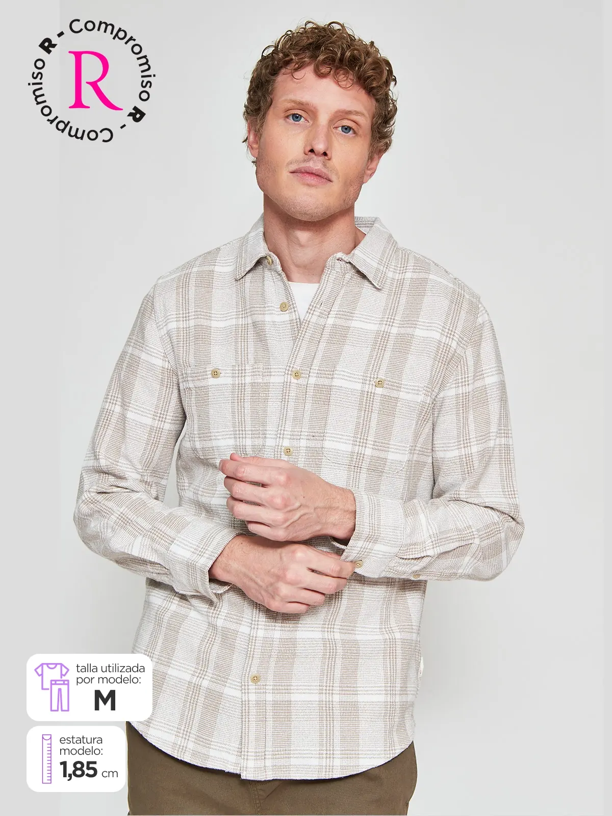 CAMISA MANGA LARGA HOMBRE ROBERT LEWIS ANDREAS - 1
