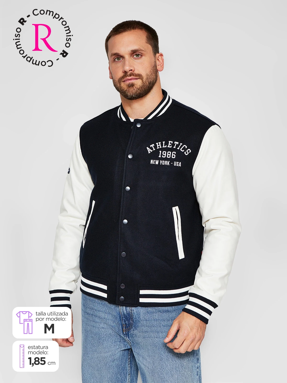 CHAQUETA HOMBRE ROBERT LEWIS APATCH - 1