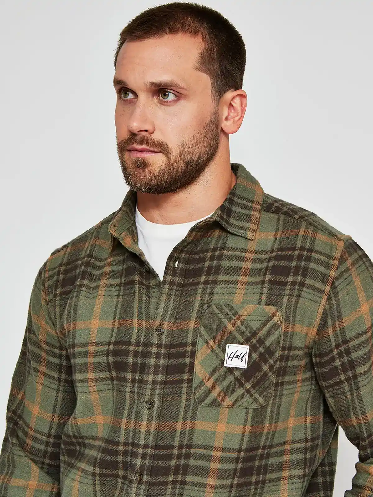 CAMISA MANGA LARGA HOMBRE HALF FRANKA - 3