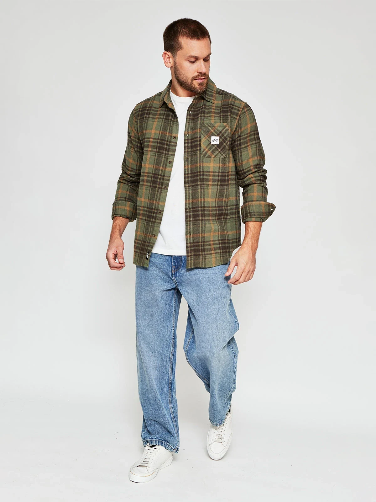 CAMISA MANGA LARGA HOMBRE HALF FRANKA - 4