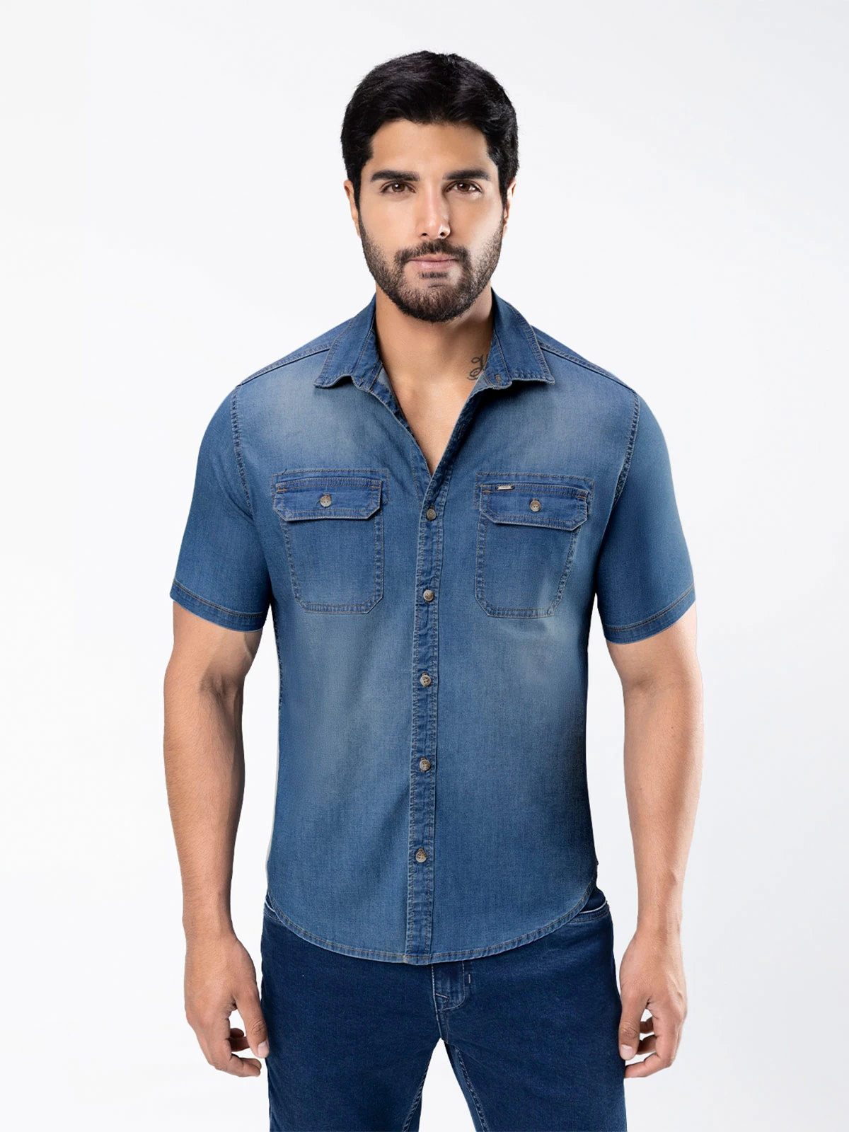 CAMISA MANGA CORTA HOMBRE KANSAS O6 FARID - 1