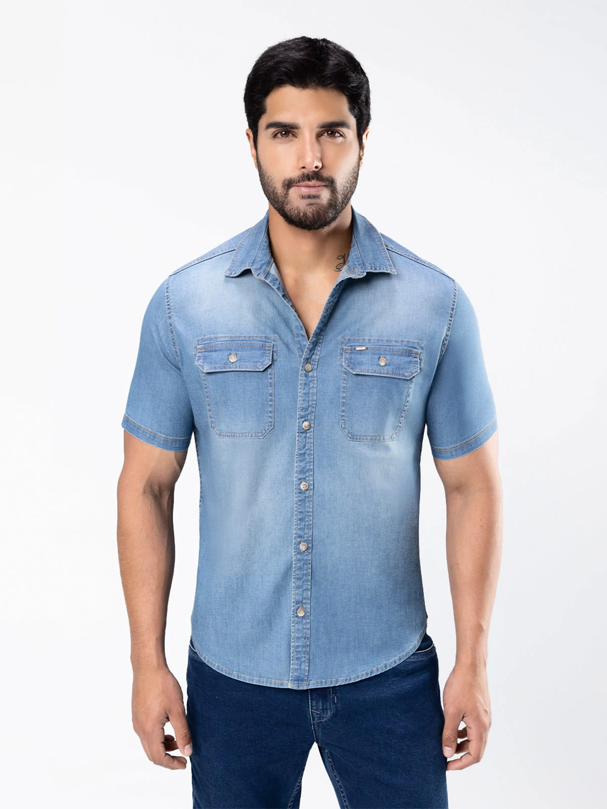CAMISA MANGA CORTA HOMBRE KANSAS O6 FARID - 1