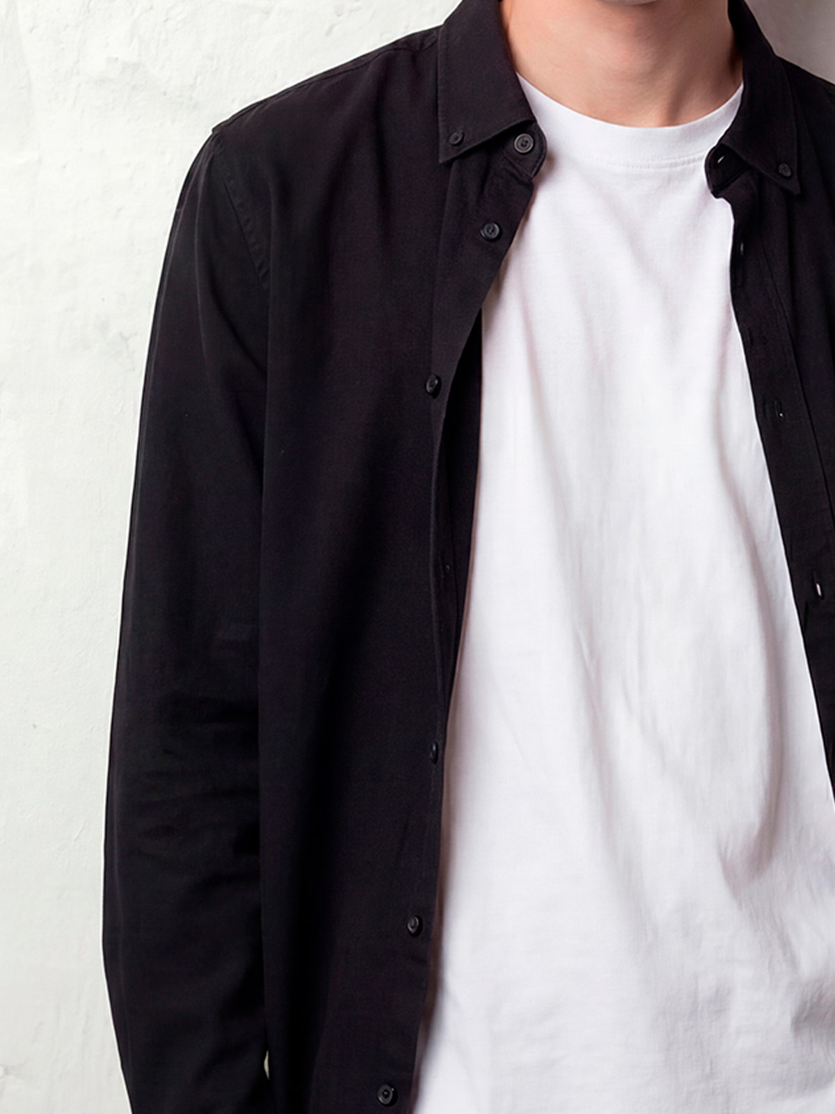 CAMISA MANGA LARGA ALGODÓN HOMBRE INDEX ANCHI - 4