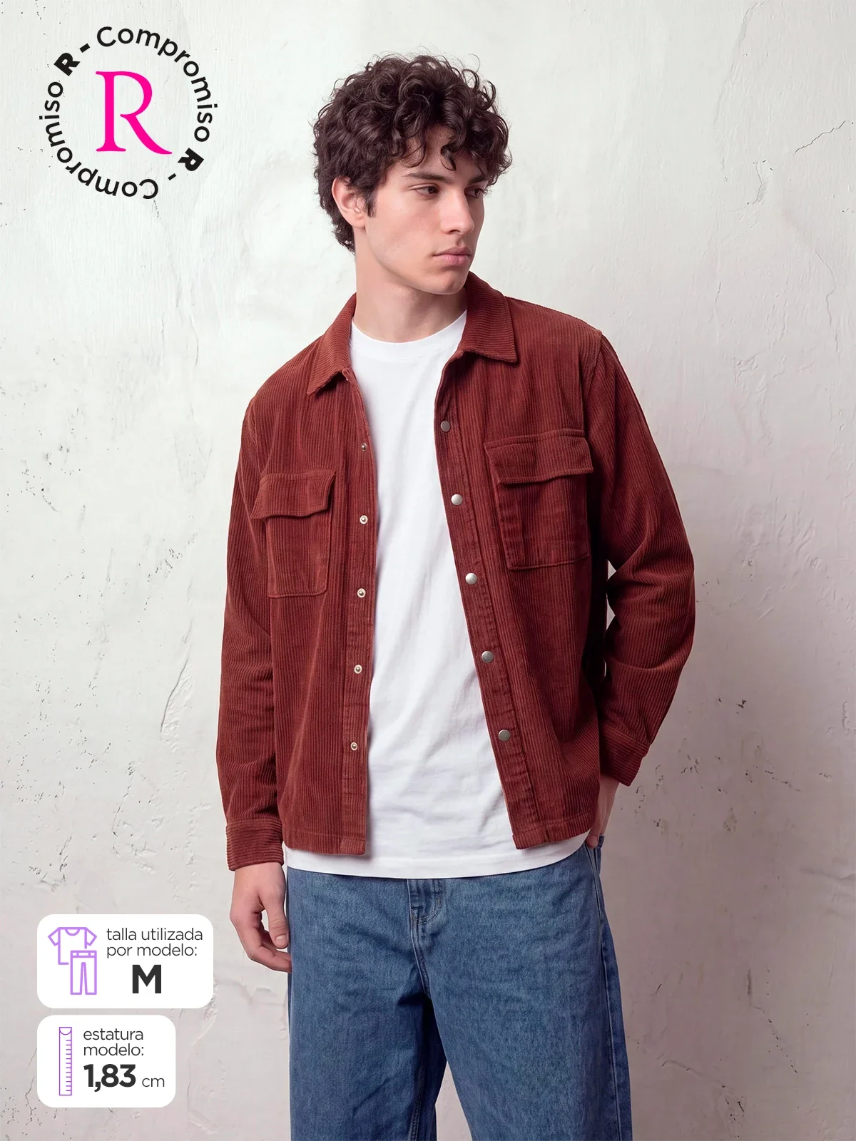 CAMISA MANGA LARGA ALGODÓN HOMBRE INDEX ANTON - 1