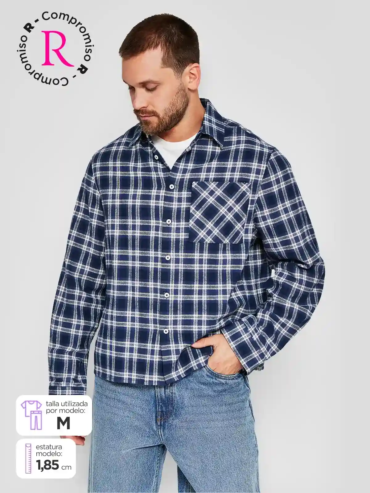 CAMISA MANGA LARGA HOMBRE INDEX ELITO - 1