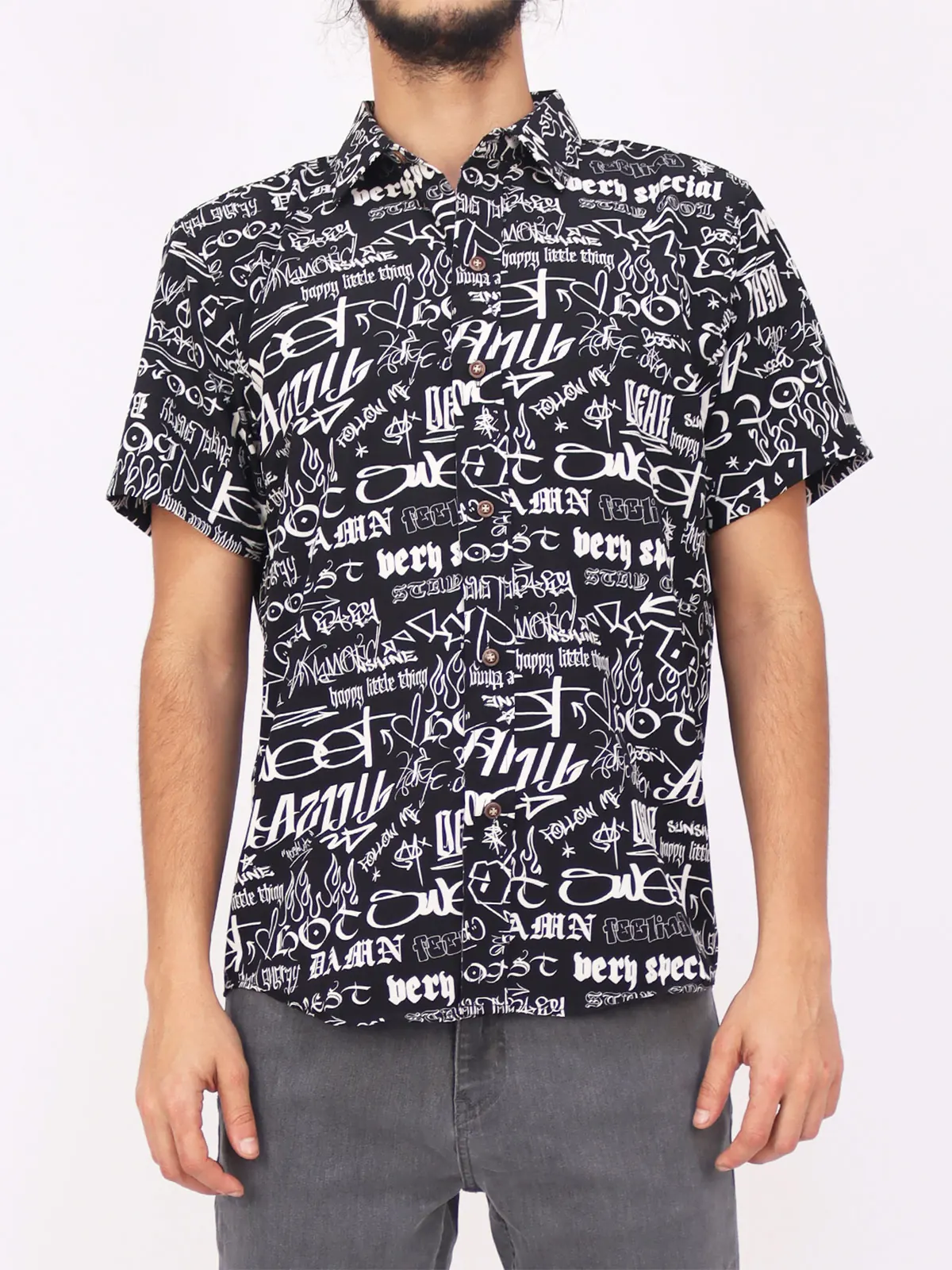 CAMISA MANGA CORTA HOMBRE KAYRA MAN ESTAMP - 1