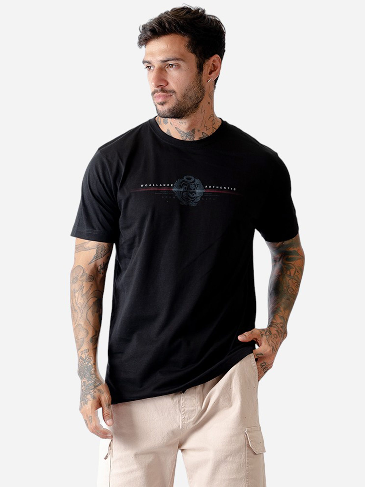 POLO MANGA CORTA ALGODÓN HOMBRE WOALLANCE - 3