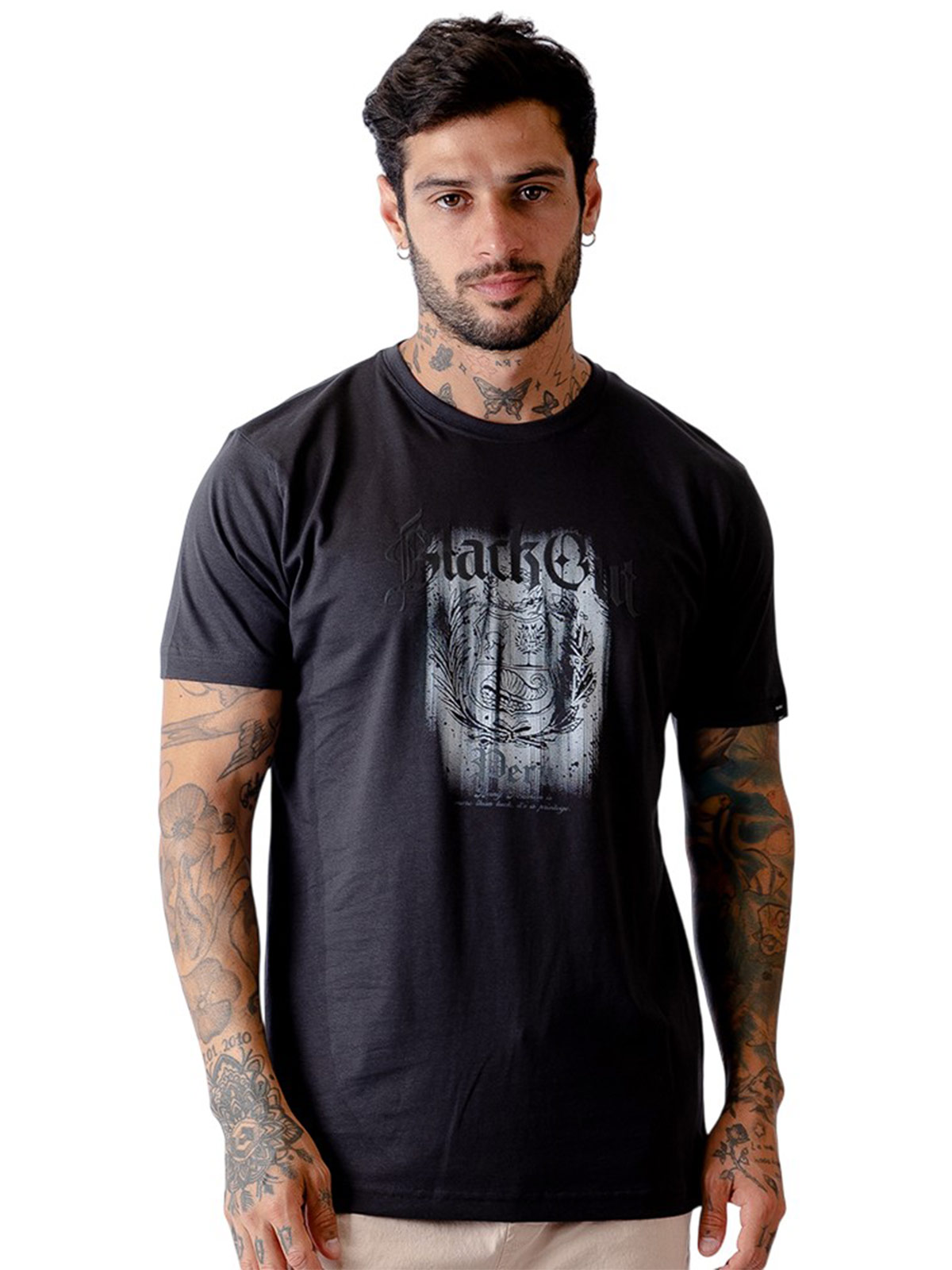 POLO MANGA CORTA ALGODÓN HOMBRE BLACKOUT - 1