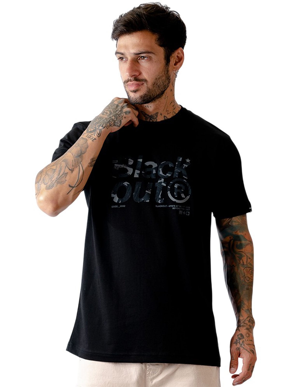 POLO MANGA CORTA ALGODÓN HOMBRE BLACKOUT - 1