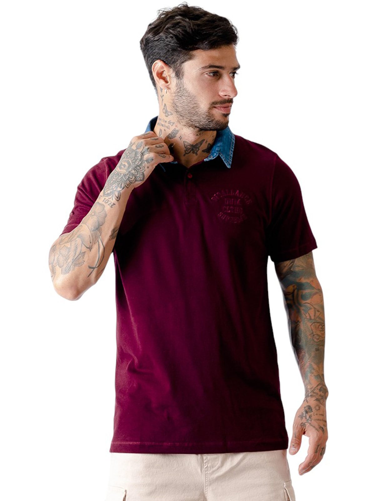 POLO MANGA CORTA ALGODÓN HOMBRE WOALLANCE - 1