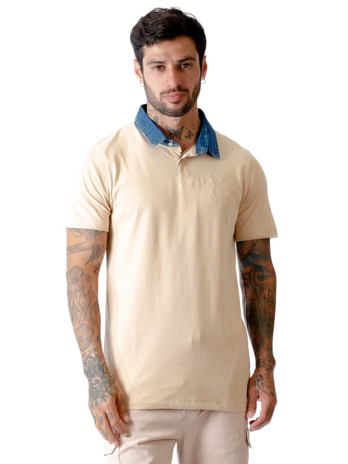 POLO MANGA CORTA ALGODÓN HOMBRE WOALLANCE - 1