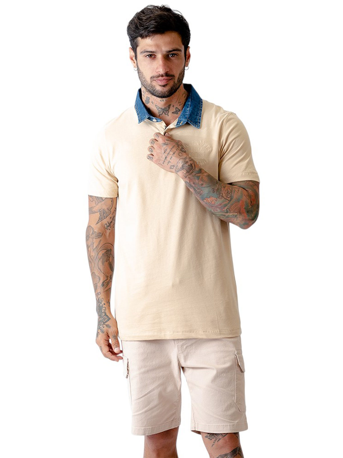 POLO MANGA CORTA ALGODÓN HOMBRE WOALLANCE - 3