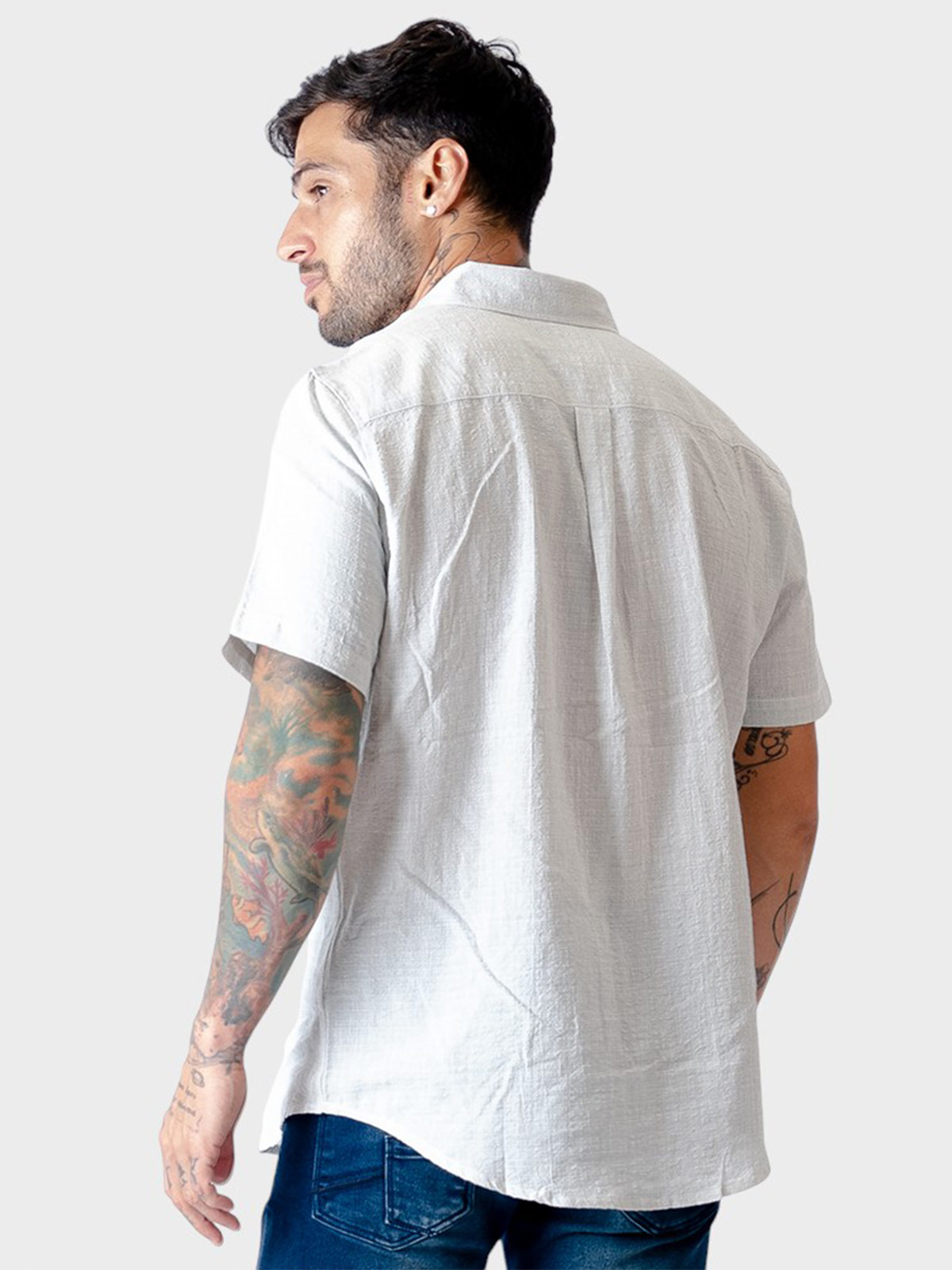 CAMISA MANGA CORTA ALGODÓN HOMBRE WOALLANCE - 2