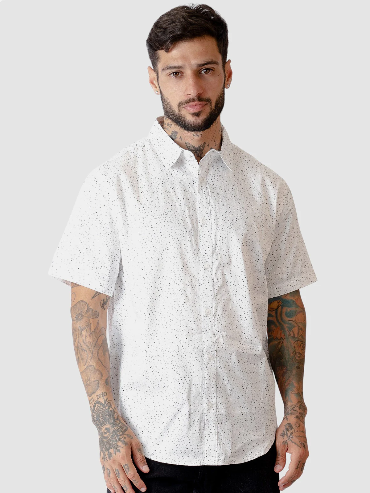 CAMISA MANGA CORTA ALGODÓN HOMBRE WOALLANCE - 1