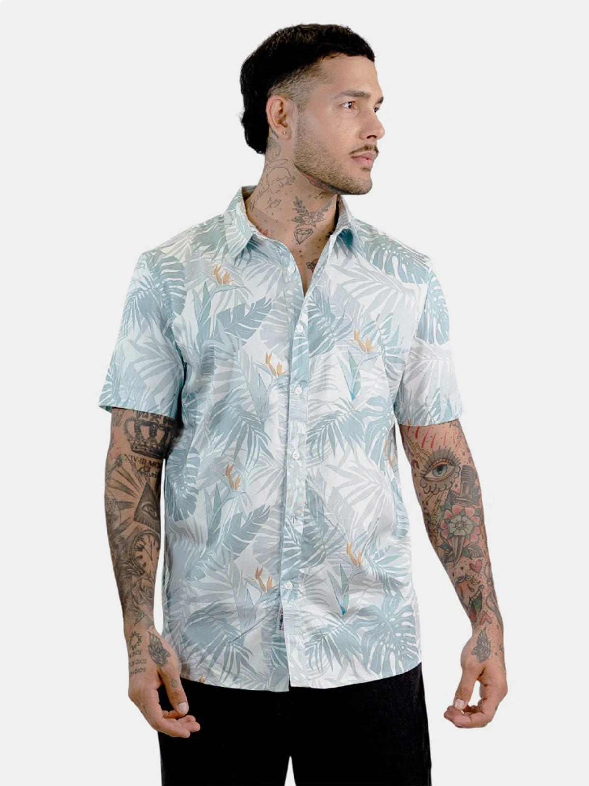 CAMISA MANGA CORTA ALGODÓN HOMBRE WOALLANCE - 3