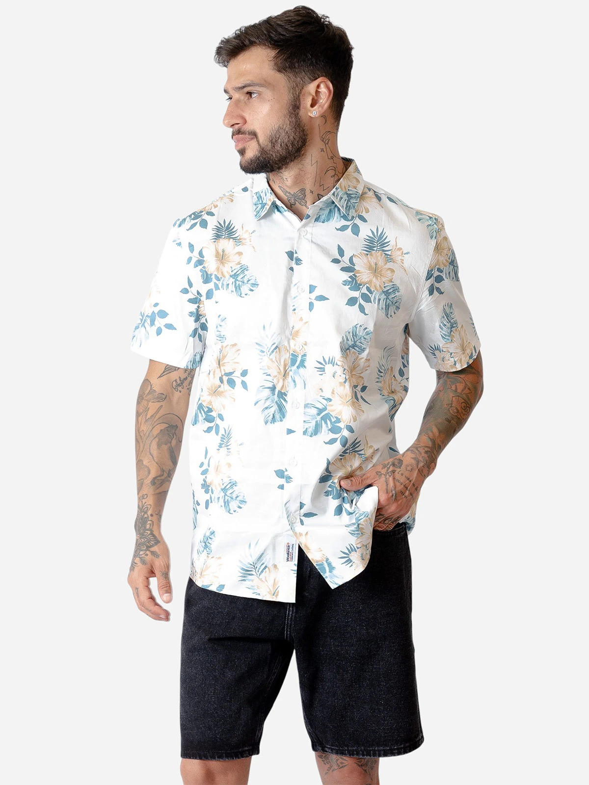 CAMISA MANGA CORTA ALGODÓN HOMBRE WOALLANCE - 3