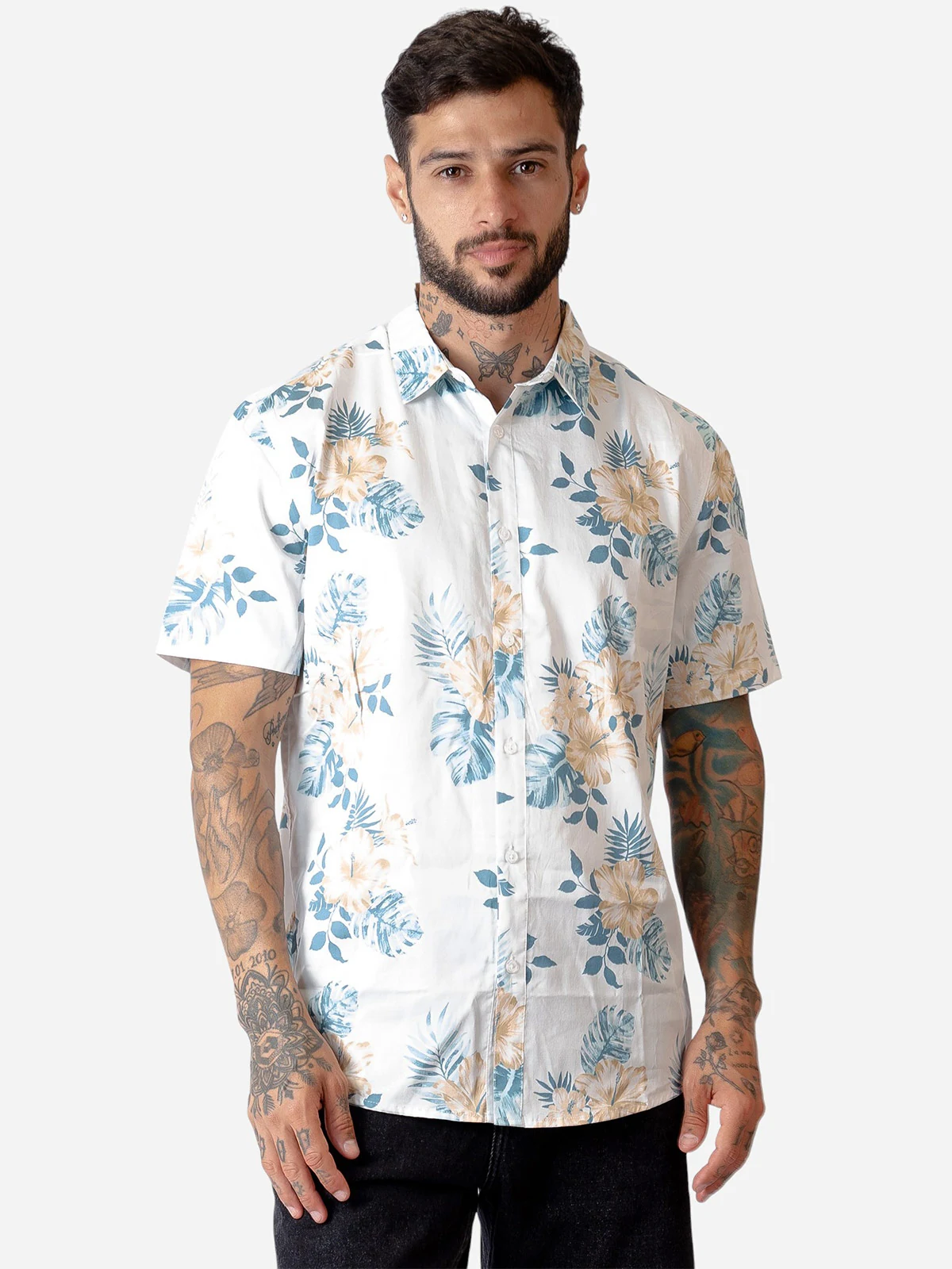 CAMISA MANGA CORTA ALGODÓN HOMBRE WOALLANCE - 1