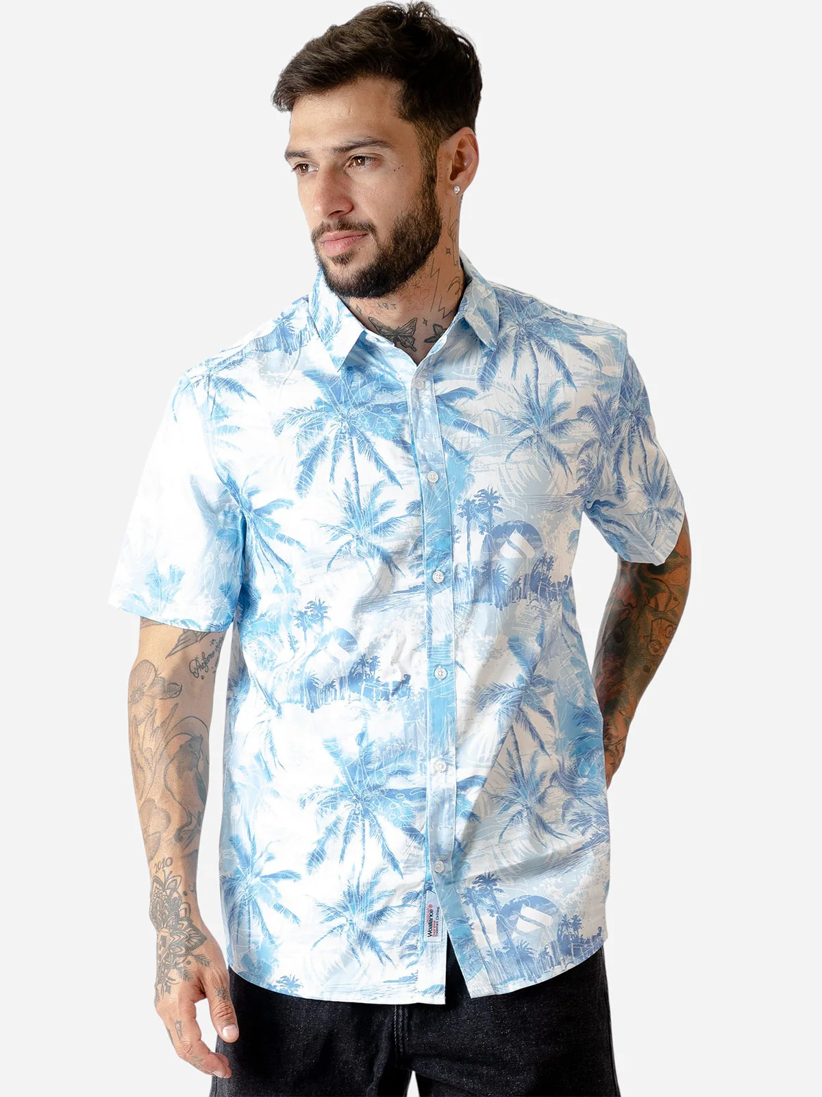 CAMISA MANGA CORTA ALGODÓN HOMBRE WOALLANCE - 3