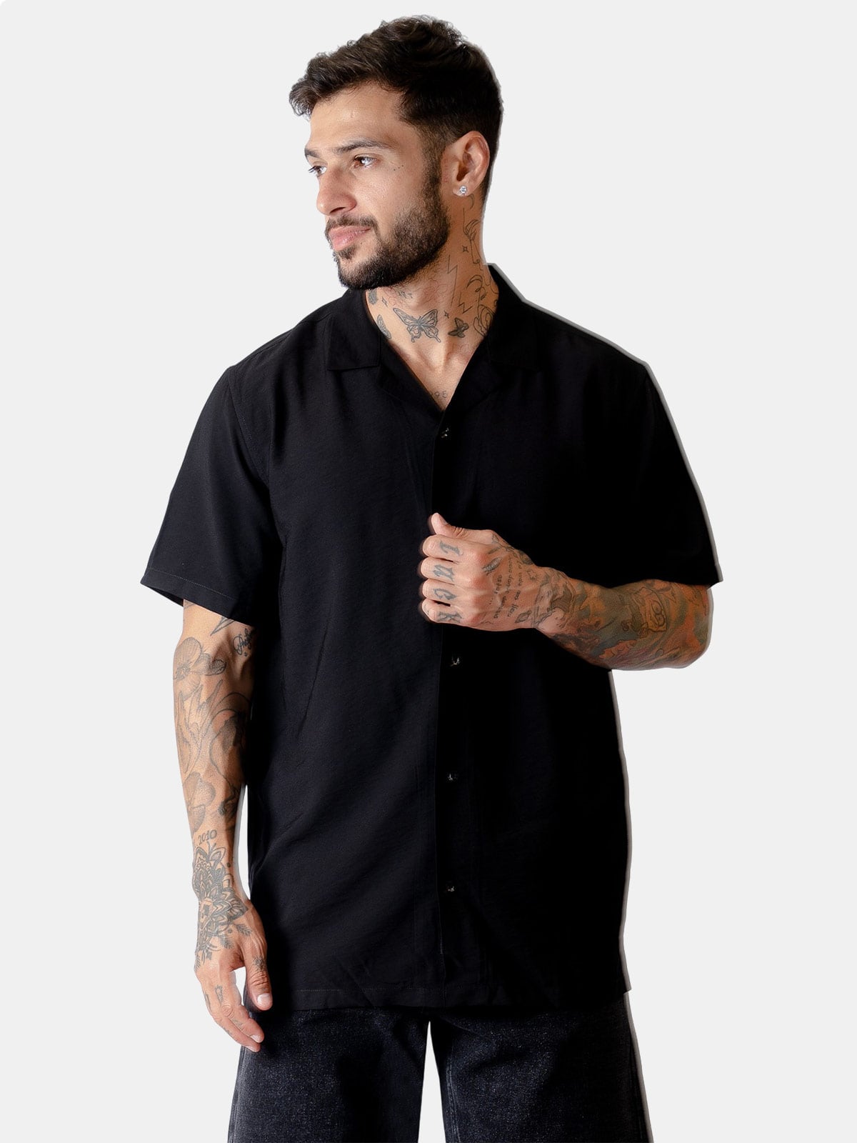 CAMISA MANGA CORTA ALGODÓN HOMBRE BLACKOUT - 1