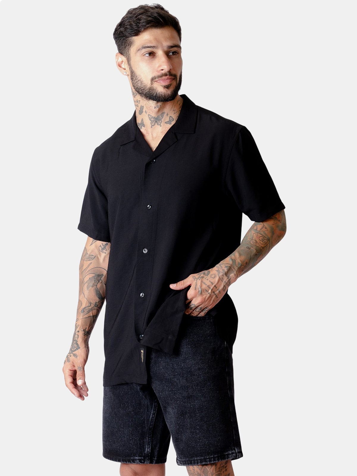 CAMISA MANGA CORTA ALGODÓN HOMBRE BLACKOUT - 3