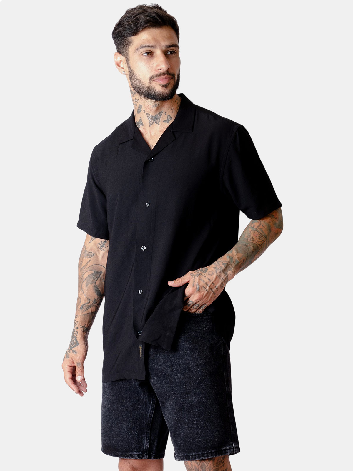 CAMISA MANGA CORTA ALGODÓN HOMBRE BLACKOUT - 3
