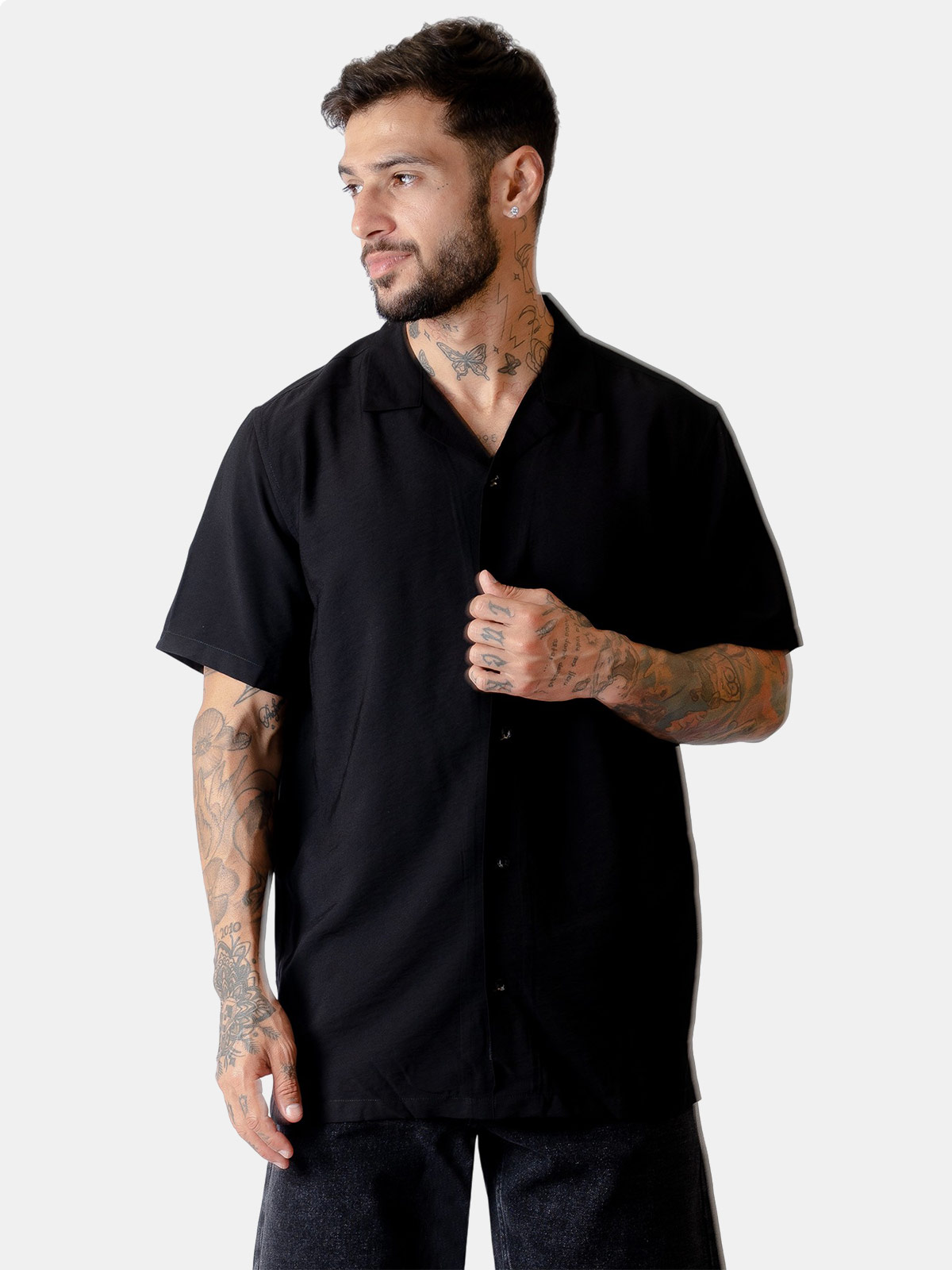 CAMISA MANGA CORTA ALGODÓN HOMBRE BLACKOUT - 1
