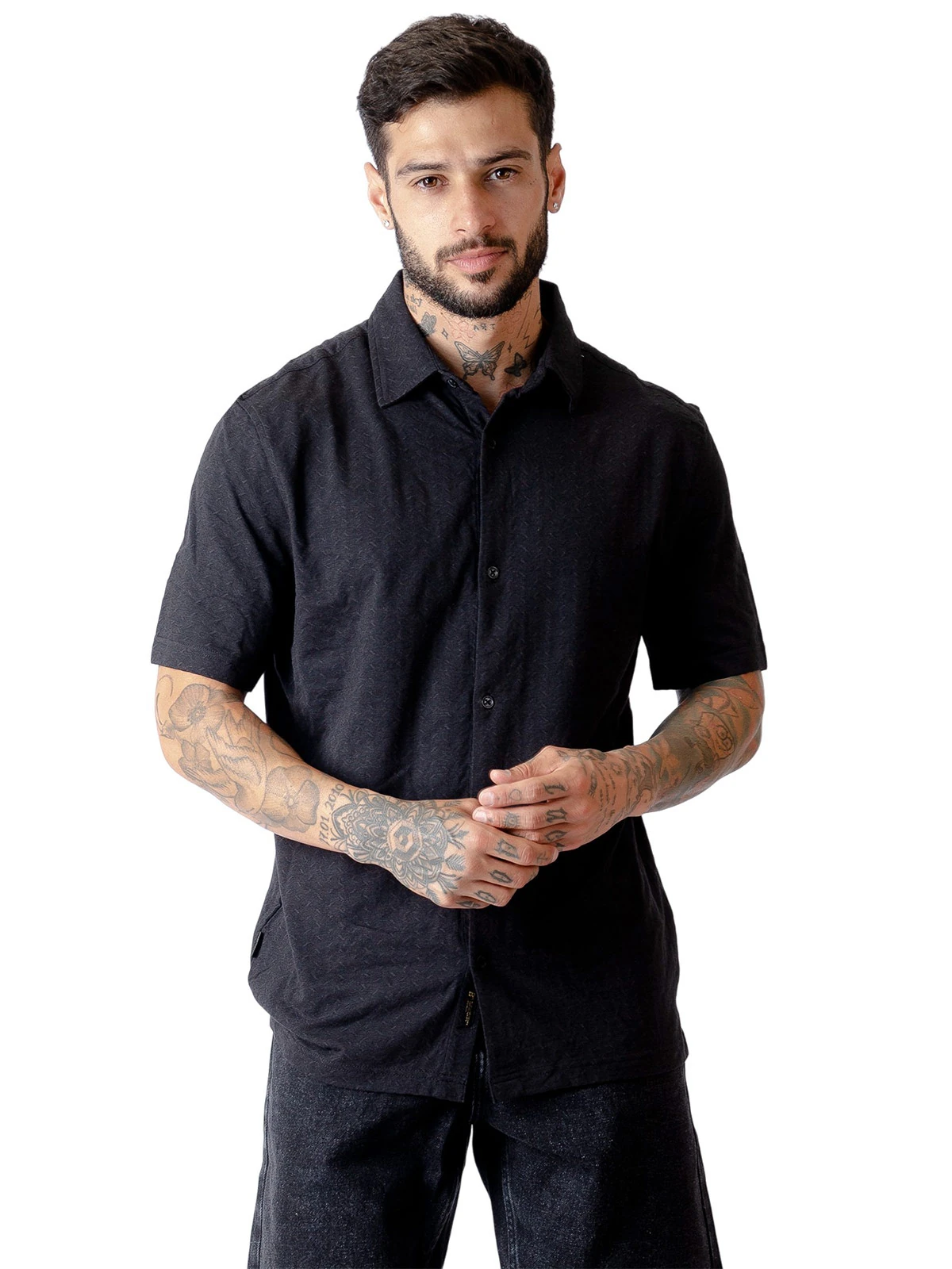 CAMISA MANGA CORTA ALGODÓN HOMBRE BLACKOUT - 3