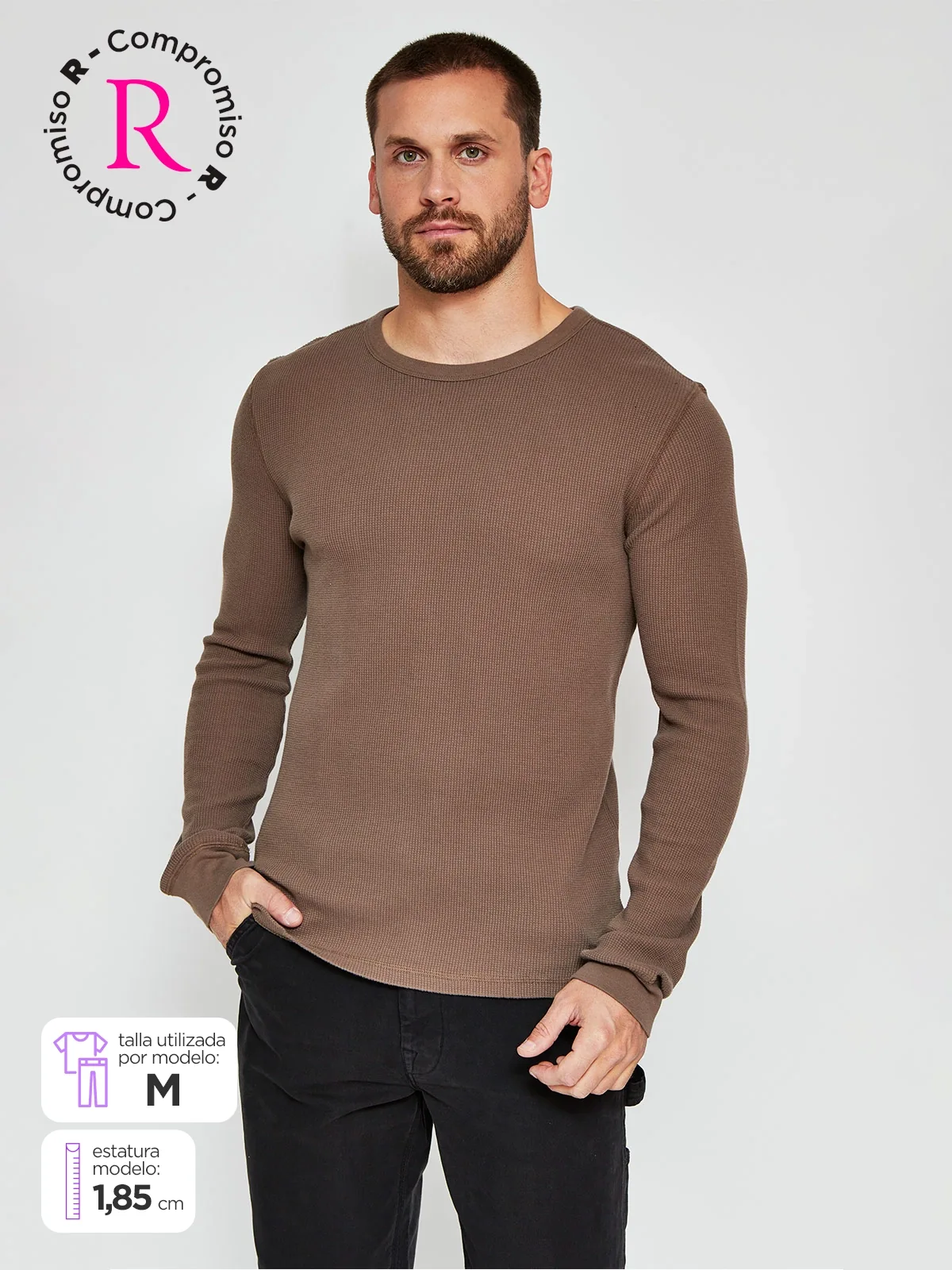POLO MANGA LARGA ALGODÓN HOMBRE BARBADOS ELOISA - 1