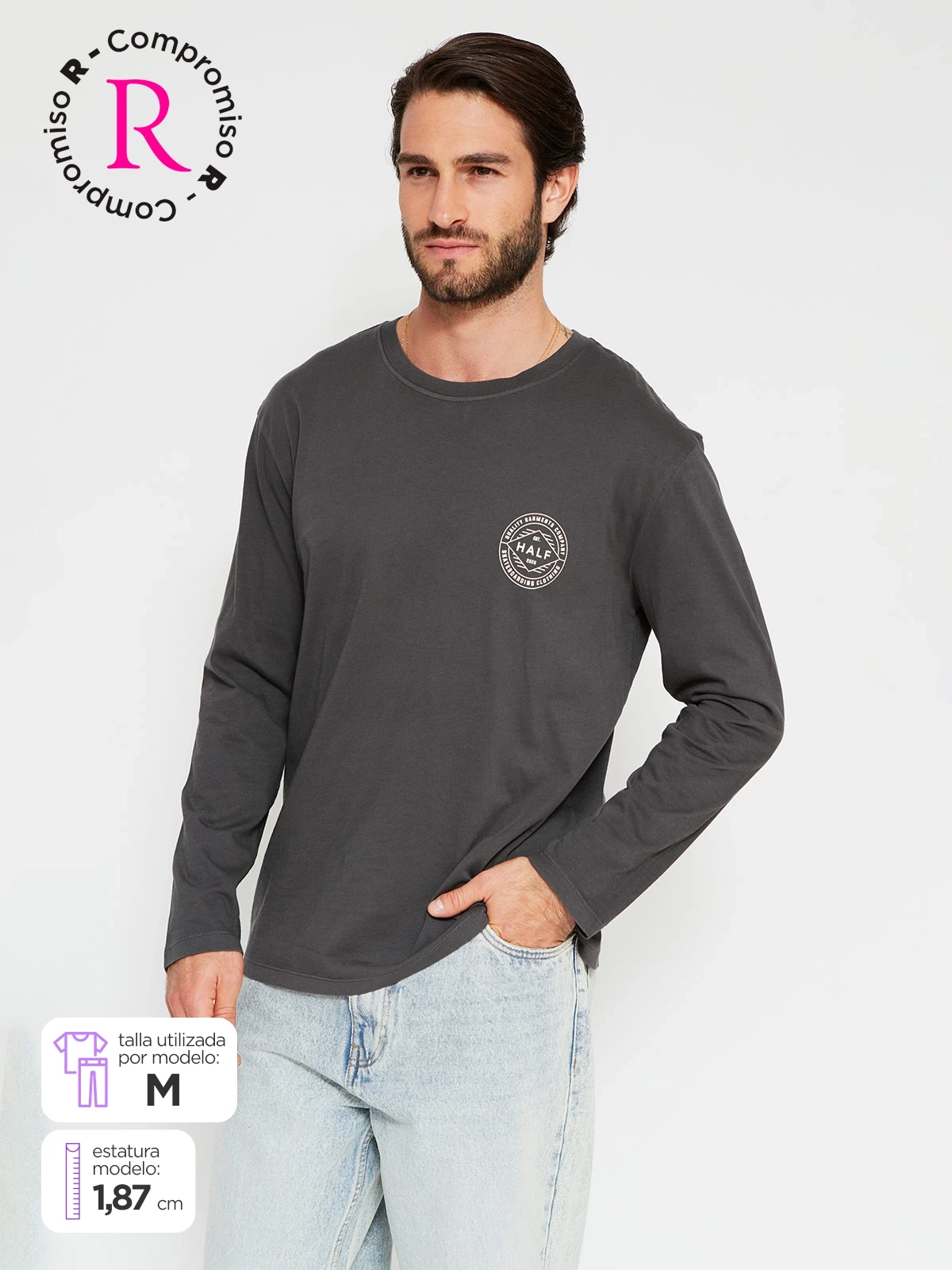 POLO MANGA LARGA ALGODÓN HOMBRE BARBADOS ELOISA - 1