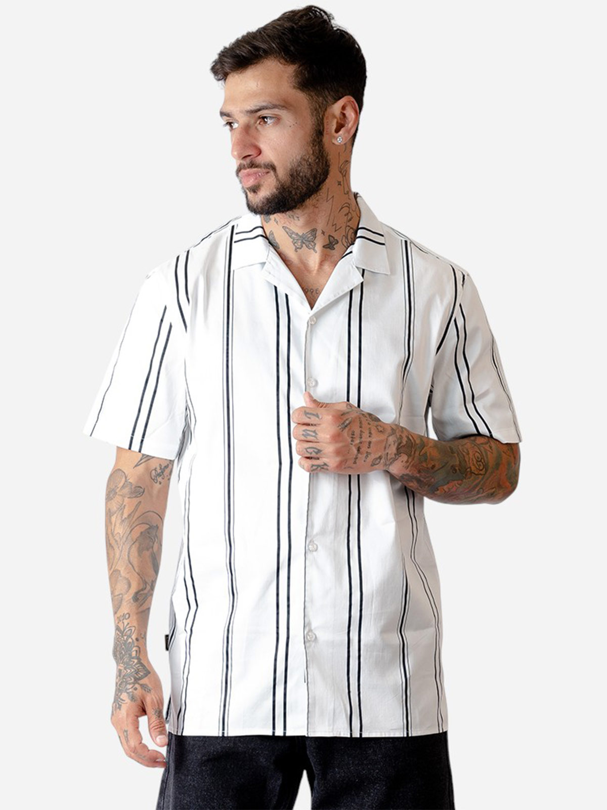 CAMISA MANGA CORTA ALGODÓN HOMBRE BLACKOUT KINGSTON - 1
