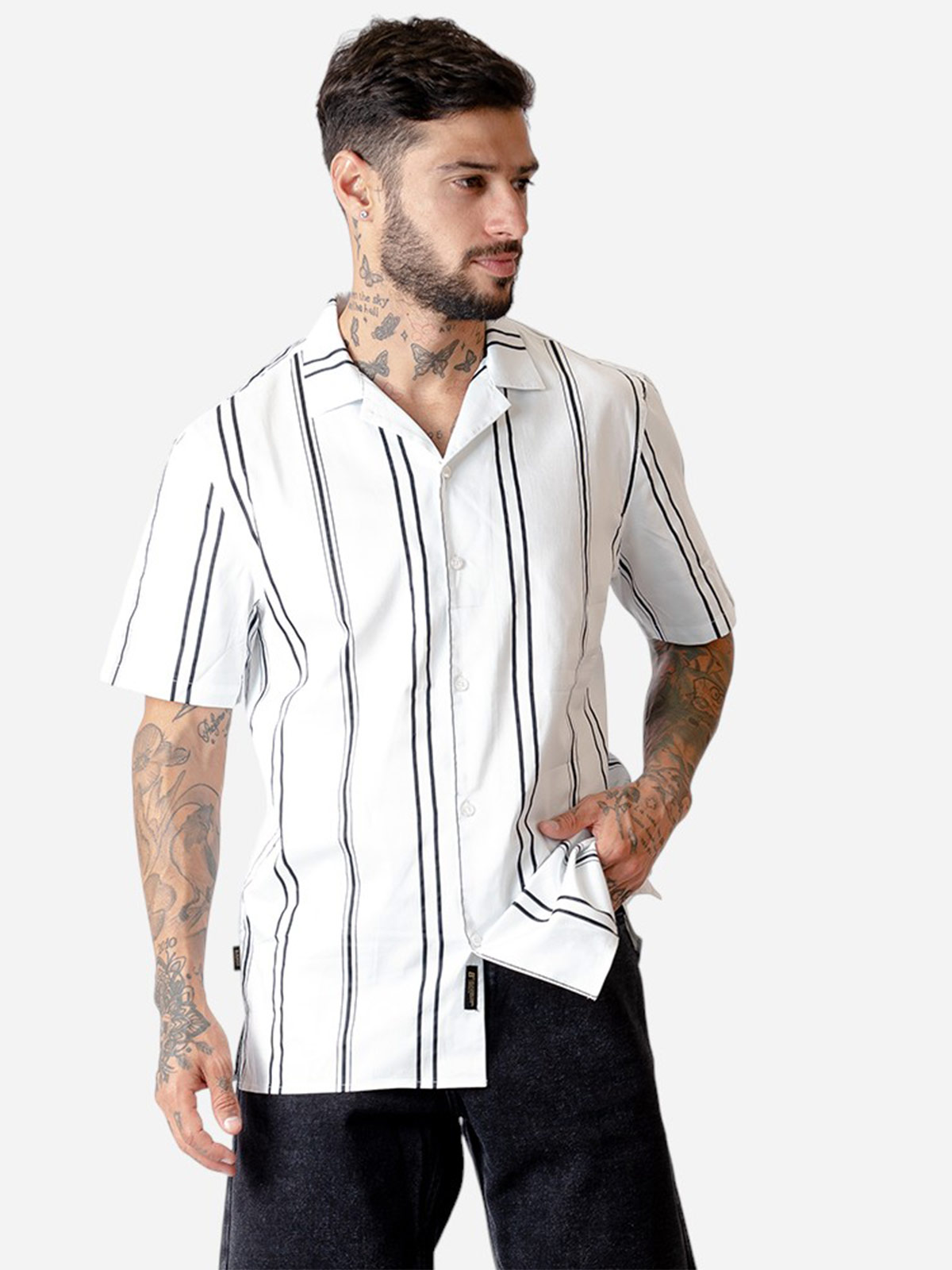 CAMISA MANGA CORTA ALGODÓN HOMBRE BLACKOUT KINGSTON - 3