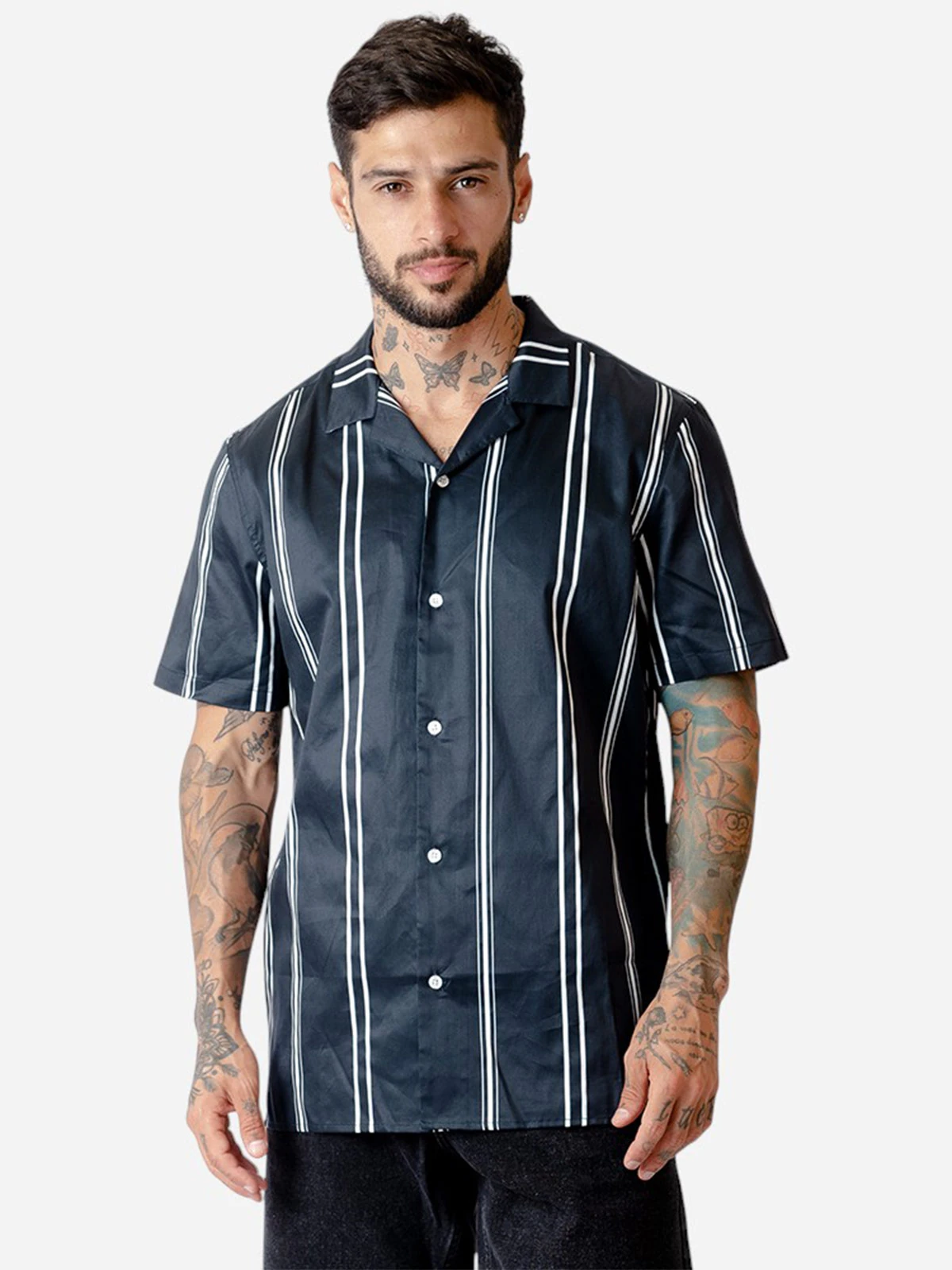 CAMISA MANGA CORTA ALGODÓN HOMBRE BLACKOUT KINGSTON - 1