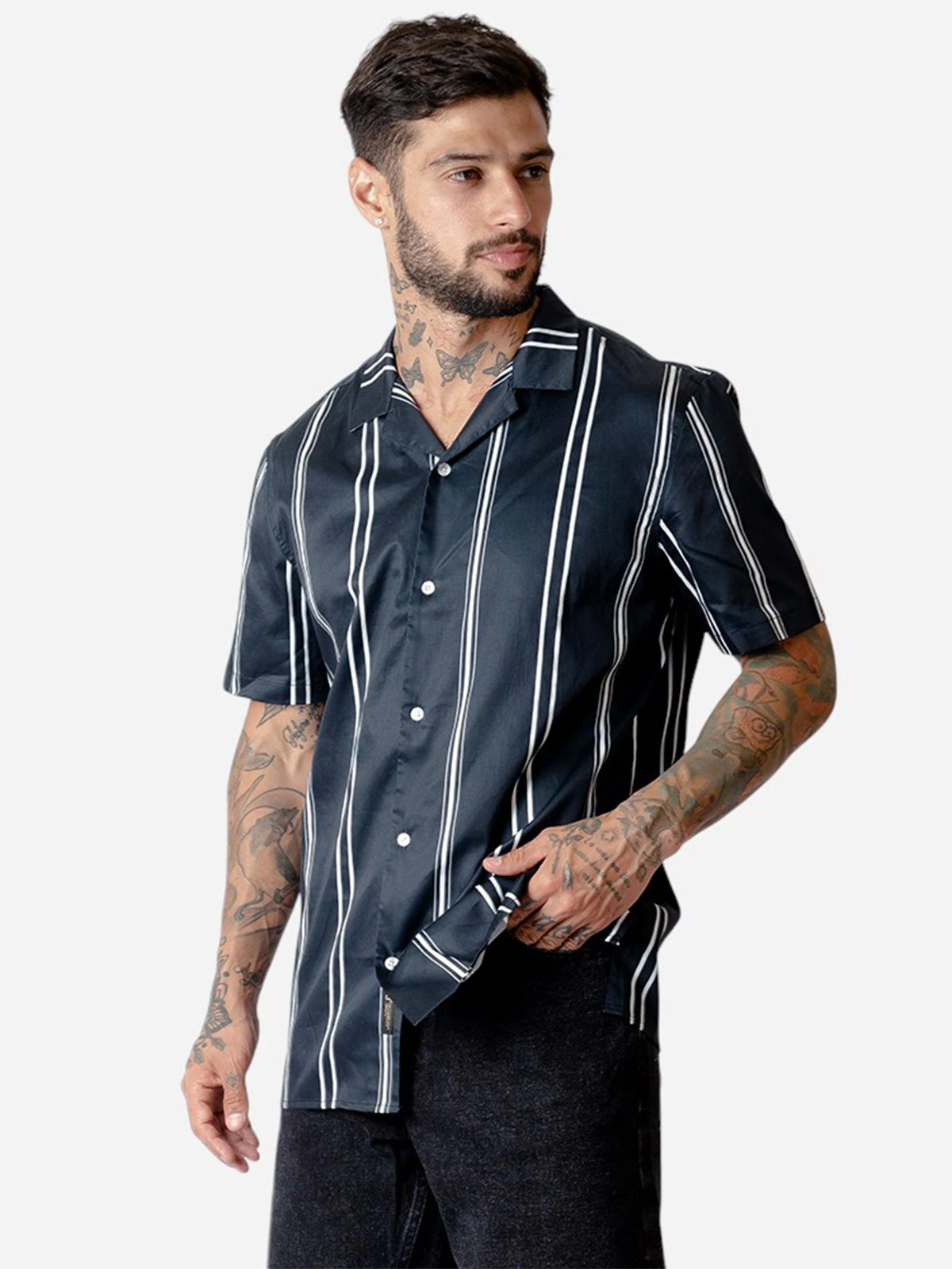 CAMISA MANGA CORTA ALGODÓN HOMBRE BLACKOUT KINGSTON - 3