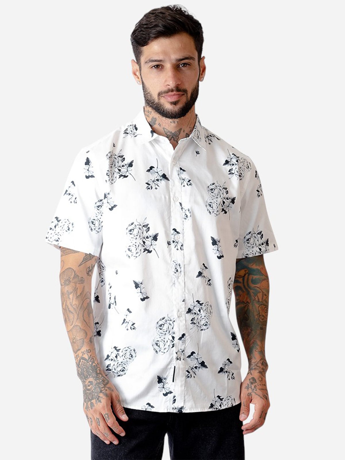 CAMISA MANGA CORTA ALGODÓN HOMBRE BLACKOUT COLORS - 1