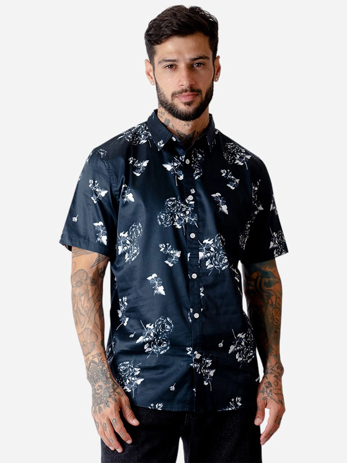 CAMISA MANGA CORTA ALGODÓN HOMBRE BLACKOUT COLORS - 1
