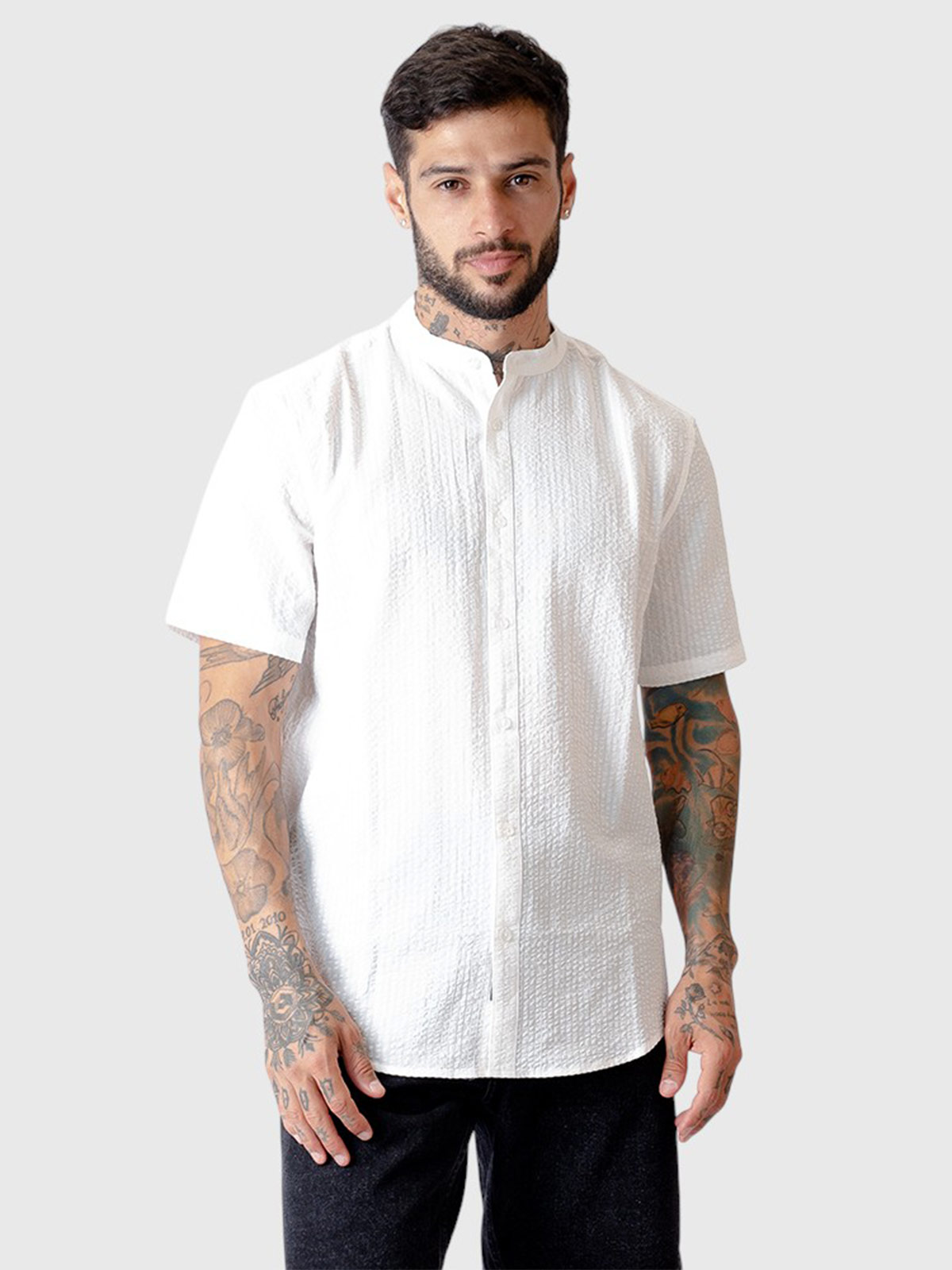 CAMISA MANGA CORTA ALGODÓN HOMBRE BLACKOUT RIVERSIDE - 1